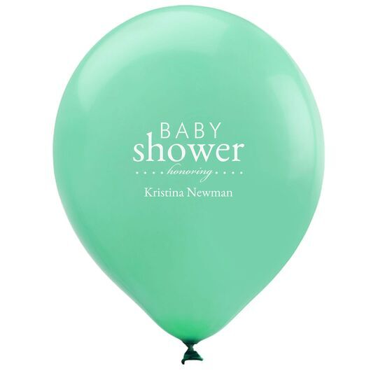 Baby Shower Honoring Latex Balloons